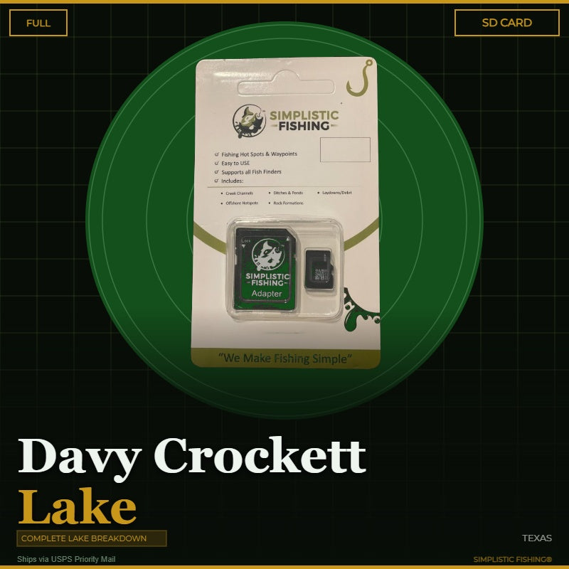 Packaged product with Simplistic Fishing branding on a green and black background