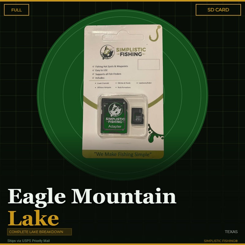 Packaged product with Simplistic Fishing branding on a green circle background