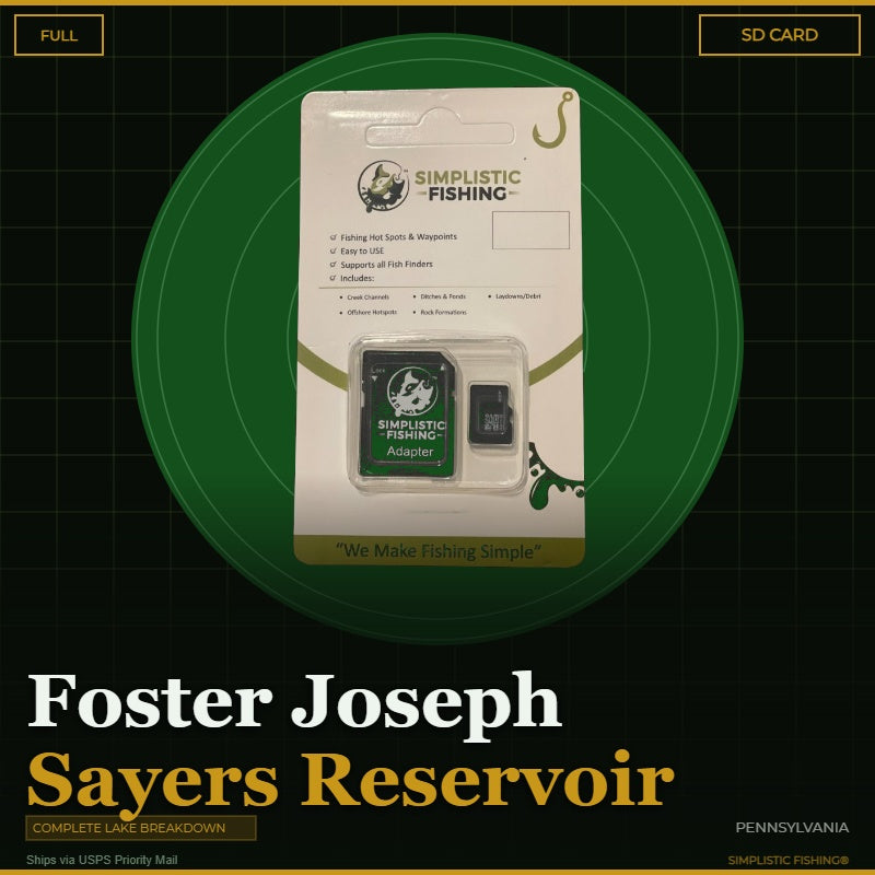 Packaged product with Simplistic Fishing branding on a green circular background