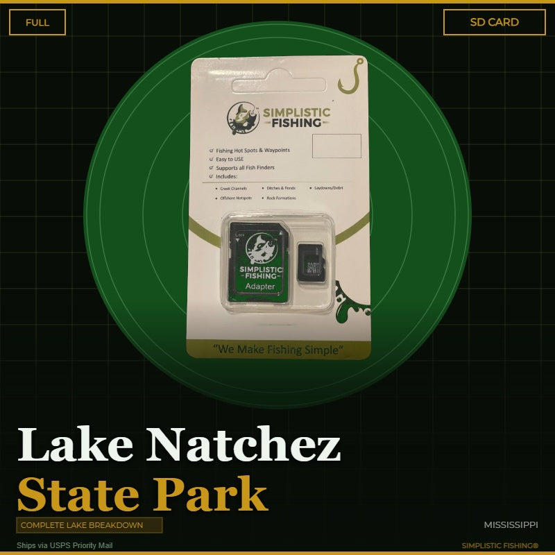 Natchez Lake - Bass Fishing Hot Spots & Waypoints