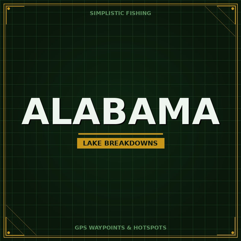 Alabama Bass Fishing Waypoints & Lake Maps | Simplistic Fishing