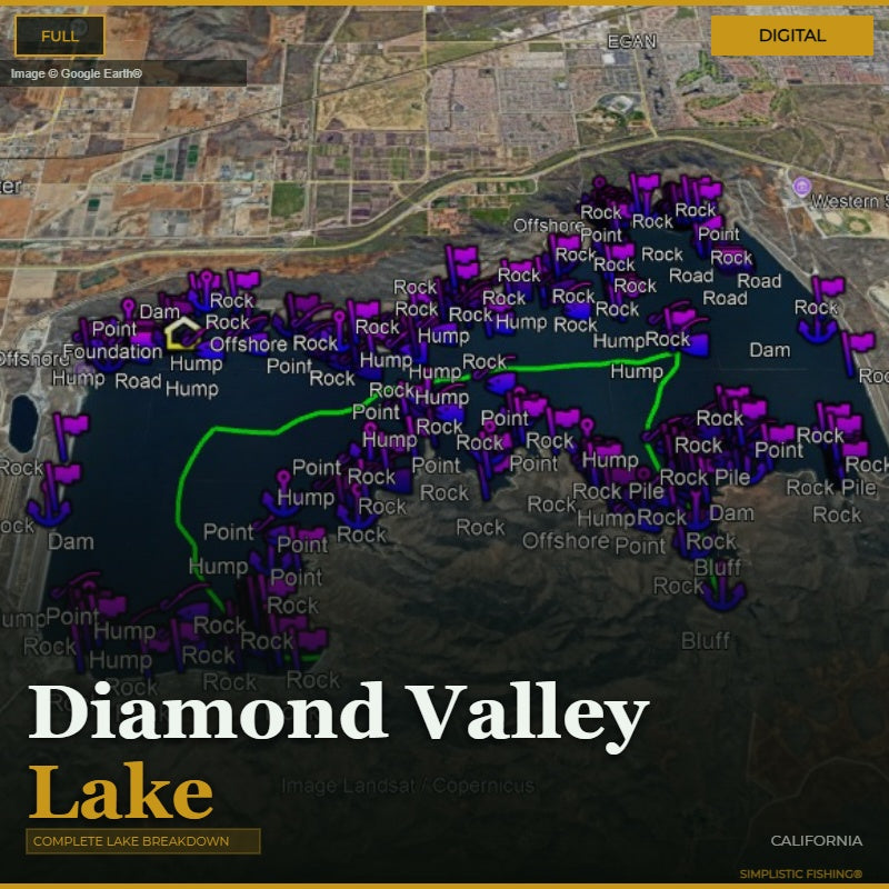 Dimaond Valley Waypoints on Google Map