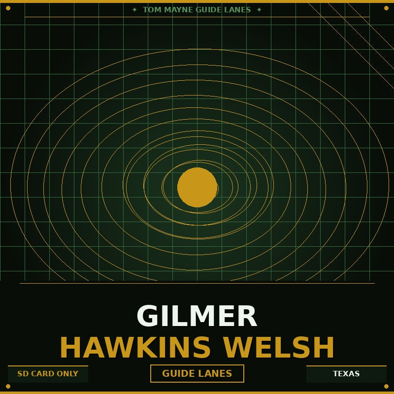 Cover of 'Tom Mayne Guide Lanes' featuring concentric circles and text on a dark background