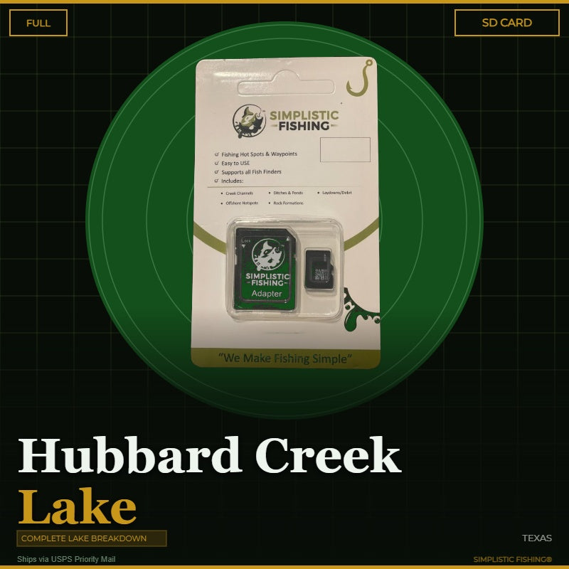 Packaged product with Simplistic Fishing branding on a green and black background