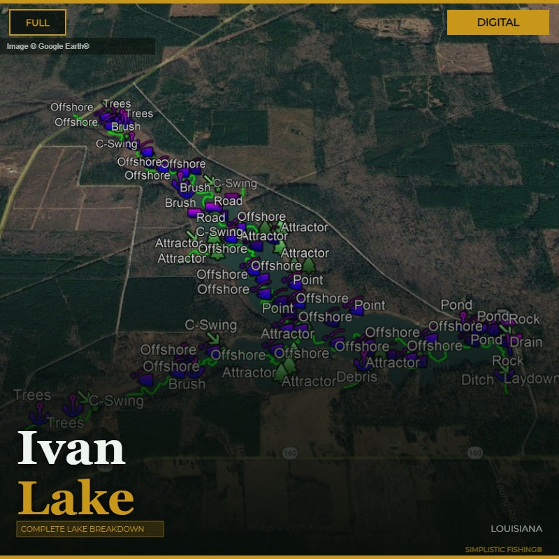 Ivan Lake image with waypoints 