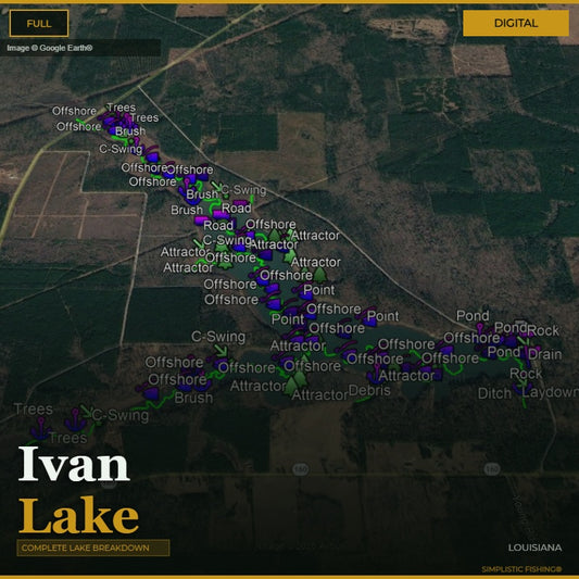 Ivan Lake image with waypoints 
