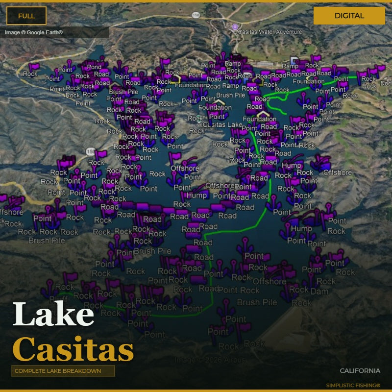 Castias Lake iamges with waypoints