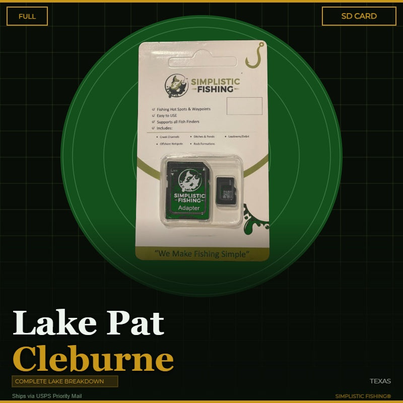 Pat Cleburne Lake - Bass Fishing Hot Spots & Waypoints