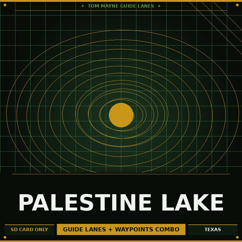 Design with concentric circles and text on a dark background