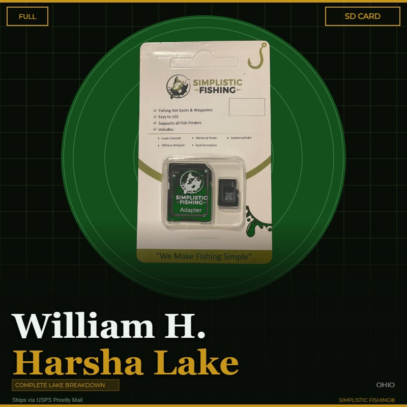 Packaged product with Simplistic Fishing branding on a green and black background